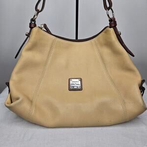 Dooney & Bourke Creamy Yellow Leather Hobo Bag